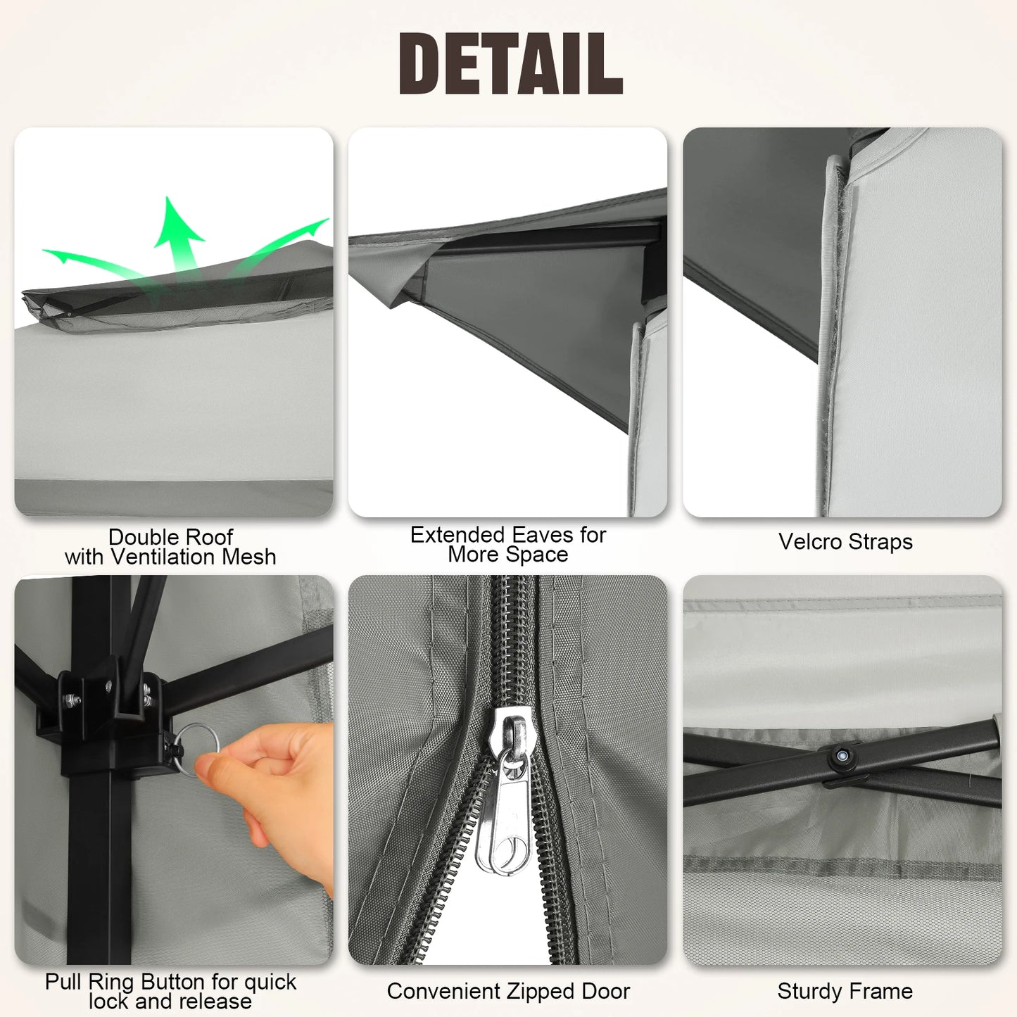 Pop Up Gazebo 12x12 Backyard Canopy Tent with Mosquito Netting Steel Frame Portable Event Shelter