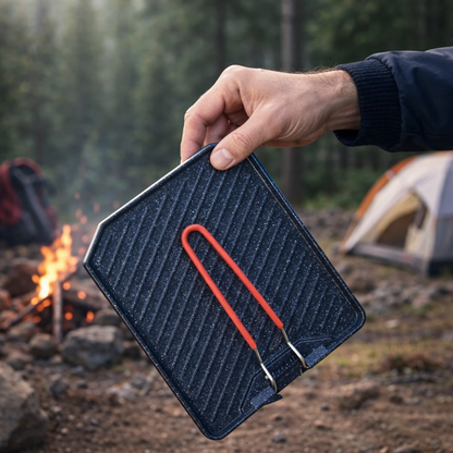 Portable Barbecue Grill Pan Portable BBQ Stove Camping Grill Camping BBQ Grill Campground Cooking Pan for Gas Stoves