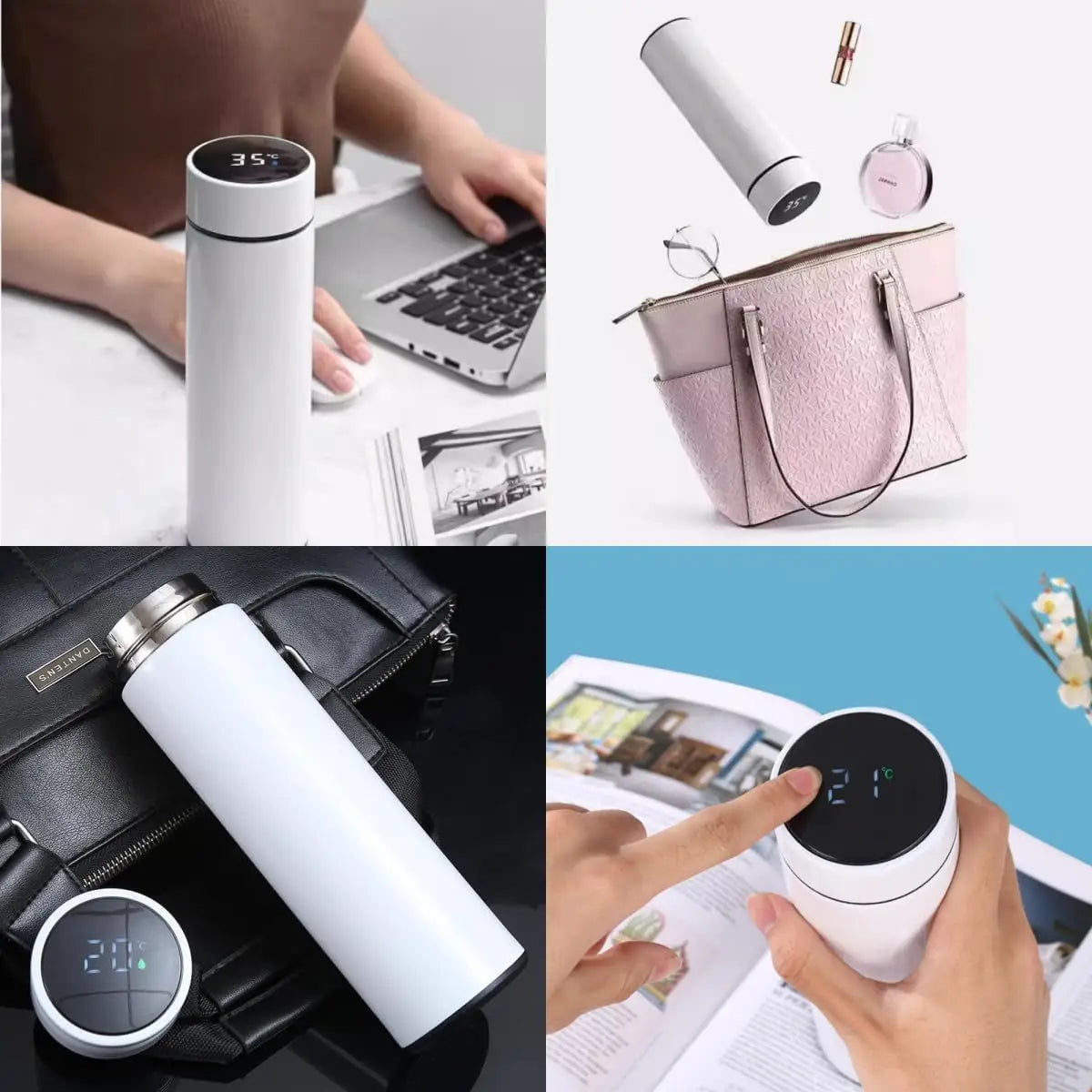Stainless Steel Insulated Water Bottle Double Wall Vacuum Reusable Water Jug for Hot and Cold Drinks