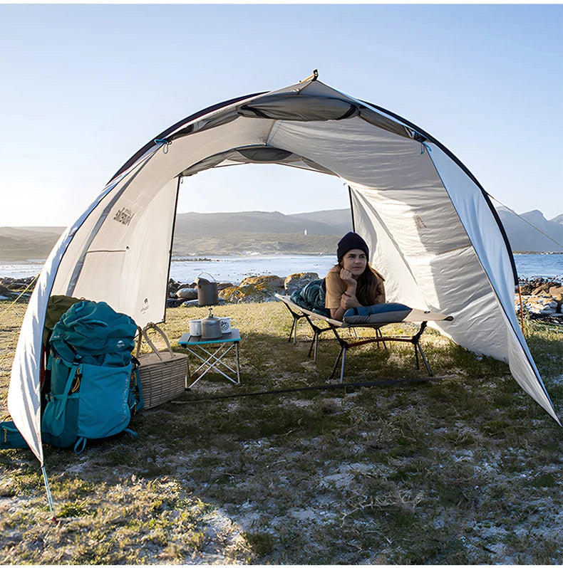 Ultralight Camping Cot Portable Folding Camp Bed with Adjustable Height Aluminum Frame