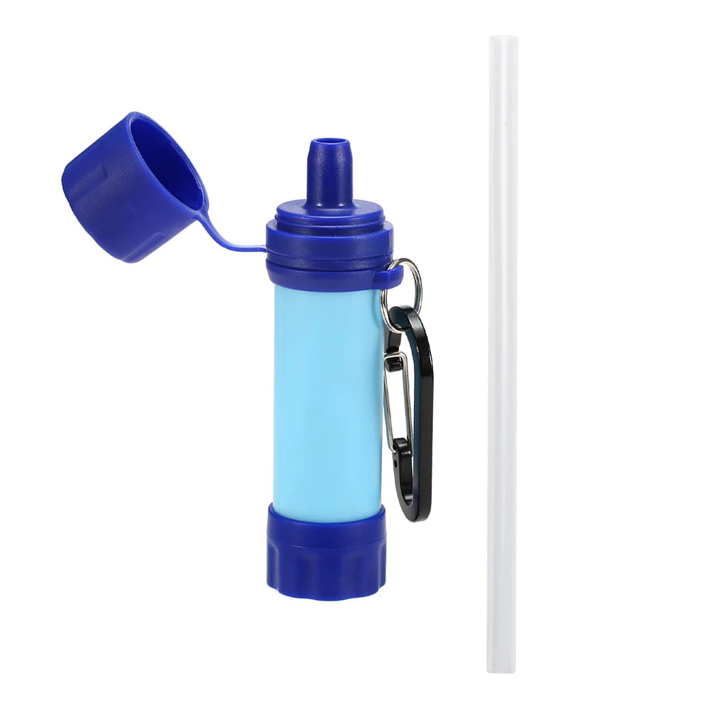 Portable Straw Water Filter Personal Water Purification Attachment for Camping Hiking Travel Emergency Portable Water Filter Straw