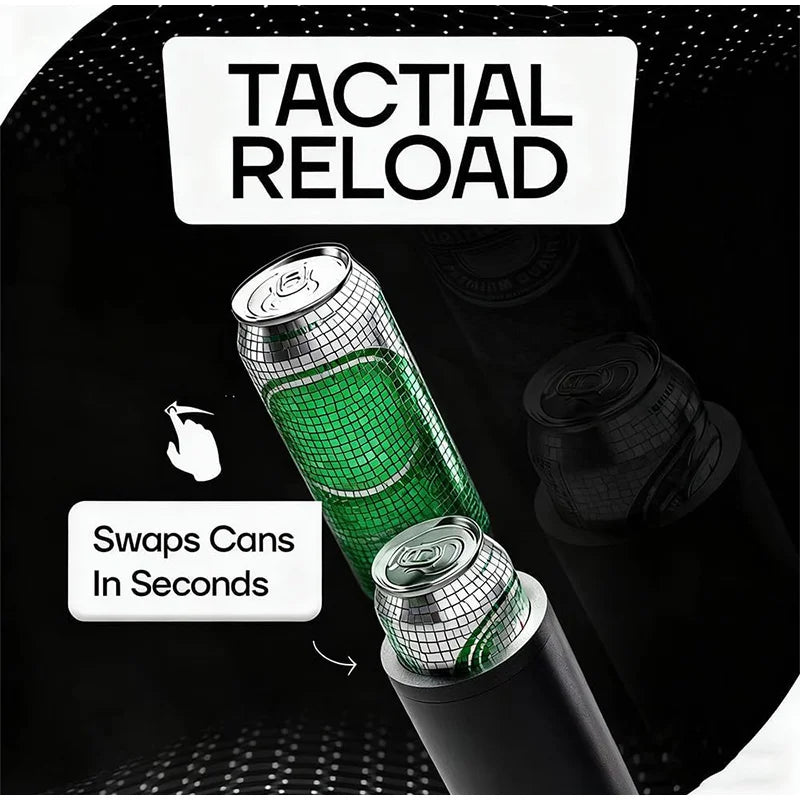 Portable Beverage Can Holder Drink Insulator Storage Container Holds Two Cans for Outdoor Party Camping Reusable Plastic Cooler with Secure Lid