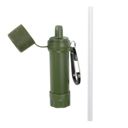 Portable Straw Water Filter Personal Water Purification Attachment for Camping Hiking Travel Emergency Portable Water Filter Straw