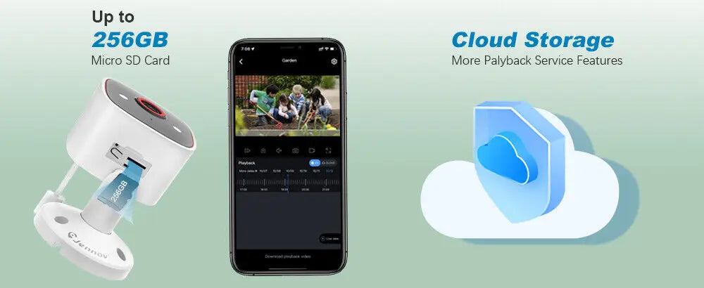 WiFi Indoor Outdoor Security Cameras Color Night Vision IP66 Waterproof Pet Dog Cat Baby Monitor 2K HD Wireless