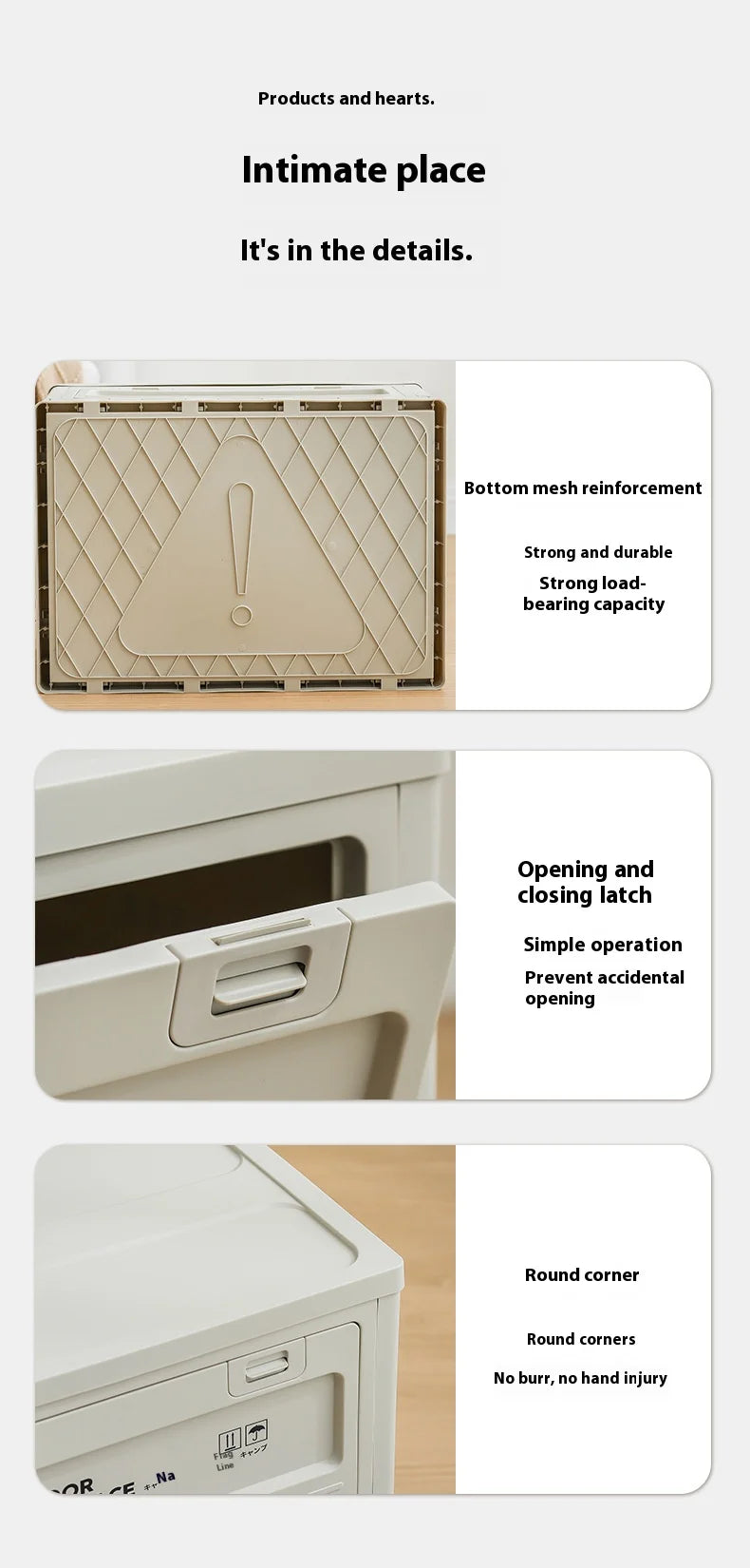 Outdoor Camping Folding Storage Box For Bedroom And Car Mounted Plastic Storage Cabinet For Clothes And Toys