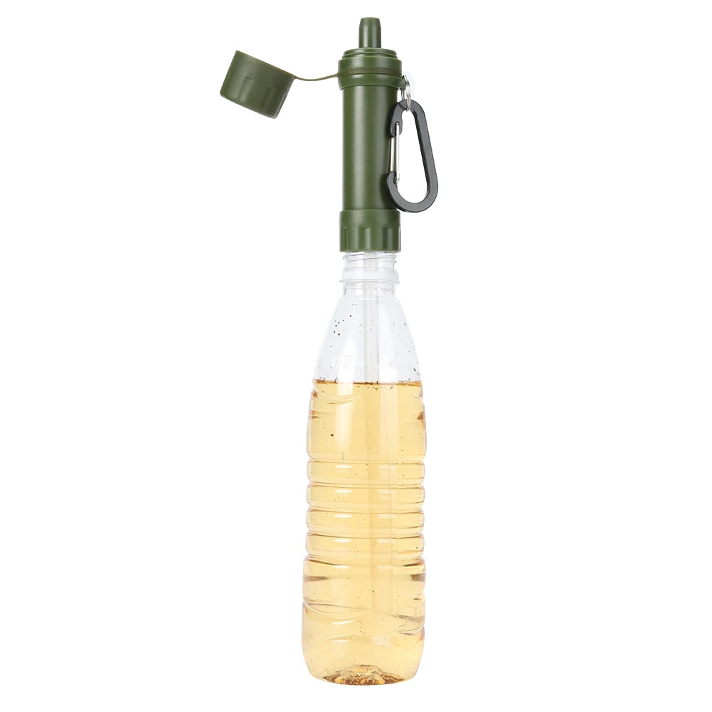 Portable Straw Water Filter Personal Water Purification Attachment for Camping Hiking Travel Emergency Portable Water Filter Straw