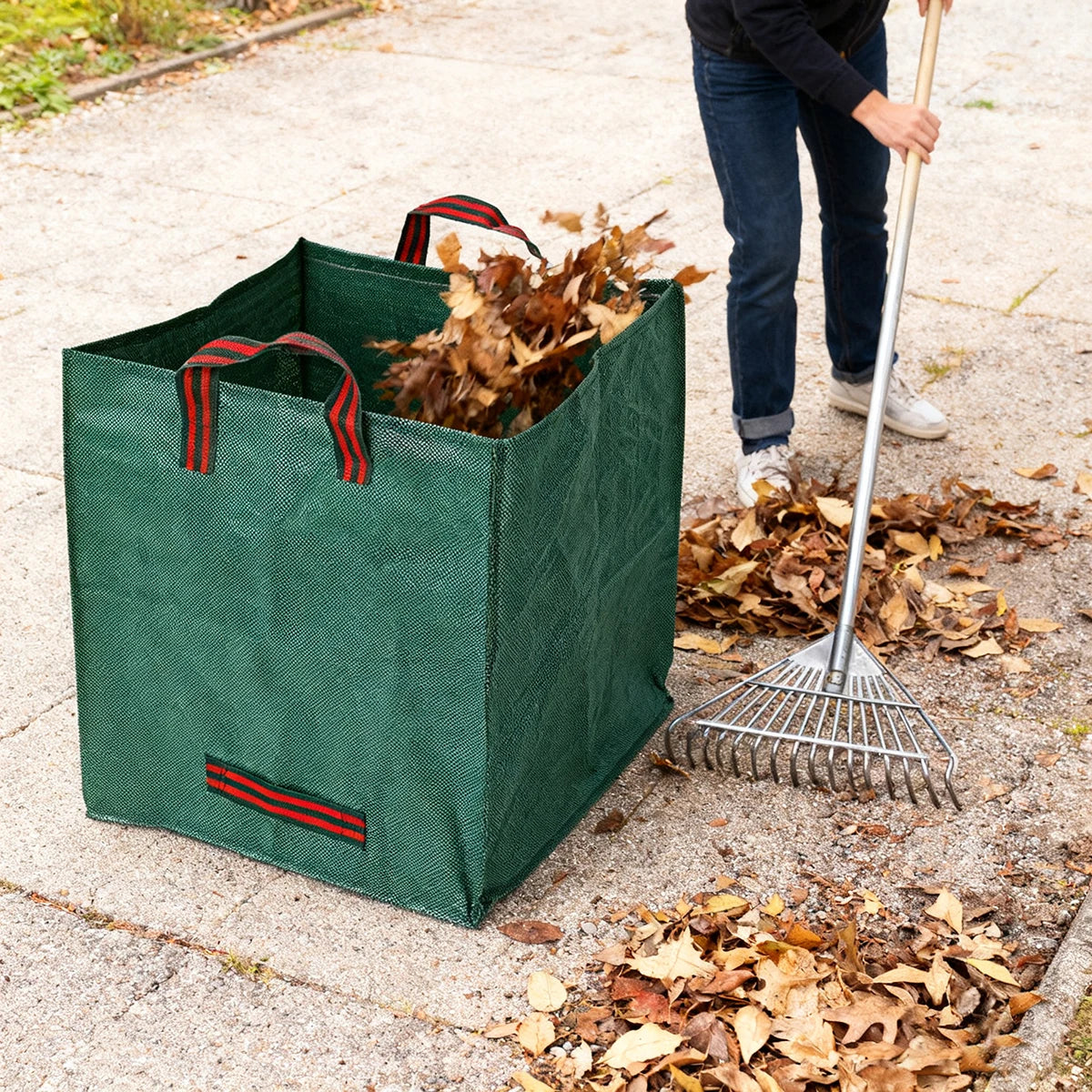 Foldable Outdoor Backyard Compost Bin Garbage Can For Garden Yard Waste And Earthworm Composting
