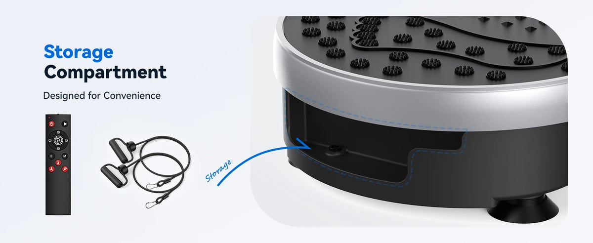 Vibration Plate Exercise Machine With 120 Speed Levels 9 Preset Programs For Home Fitness Fat Burning And Muscle Toning