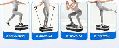 Vibration Plate Exercise Machine With 120 Speed Levels 9 Preset Programs For Home Fitness Fat Burning And Muscle Toning