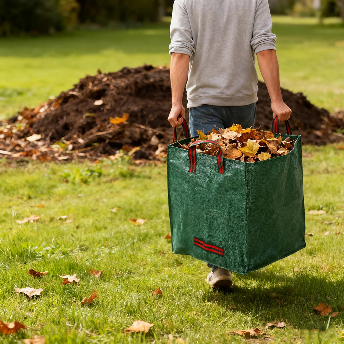 Foldable Outdoor Backyard Compost Bin Garbage Can For Garden Yard Waste And Earthworm Composting