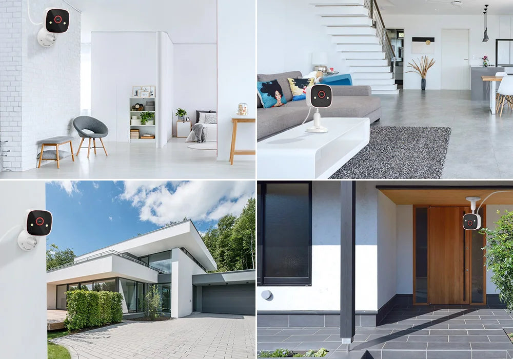 WiFi Indoor Outdoor Security Cameras Color Night Vision IP66 Waterproof Pet Dog Cat Baby Monitor 2K HD Wireless