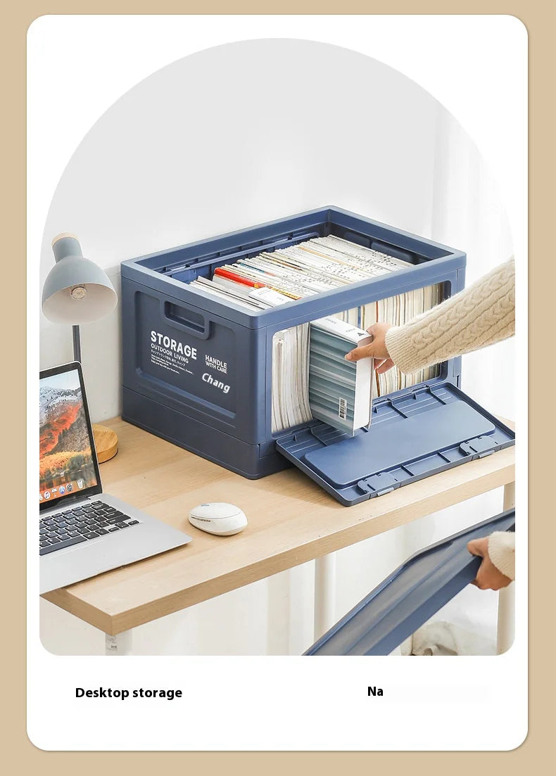 Outdoor Camping Folding Storage Box For Bedroom And Car Mounted Plastic Storage Cabinet For Clothes And Toys