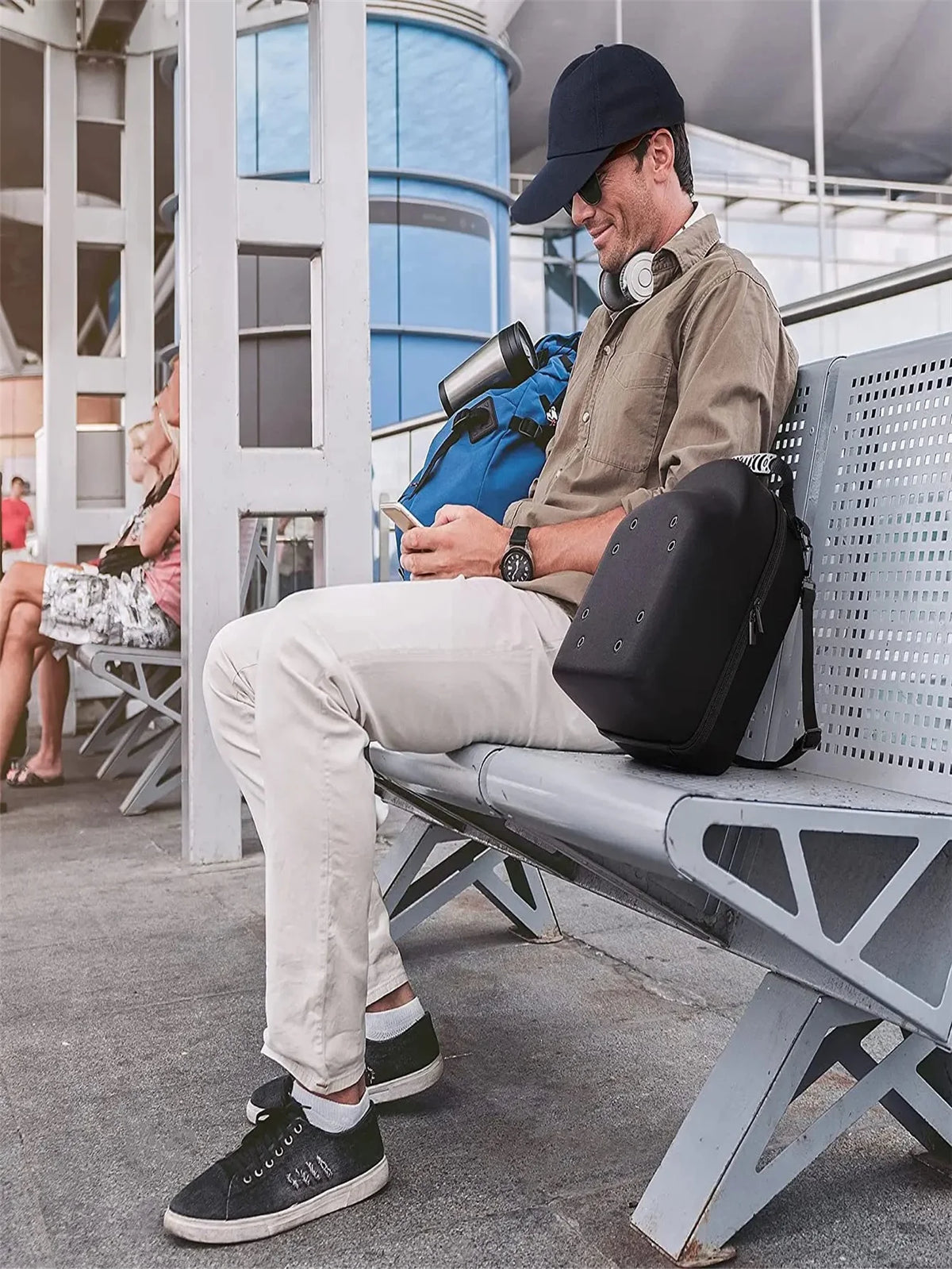 Portable Outdoor Travel Hat Carrier Case Hard Shell Storage Box For Baseball Caps Carrying Bag