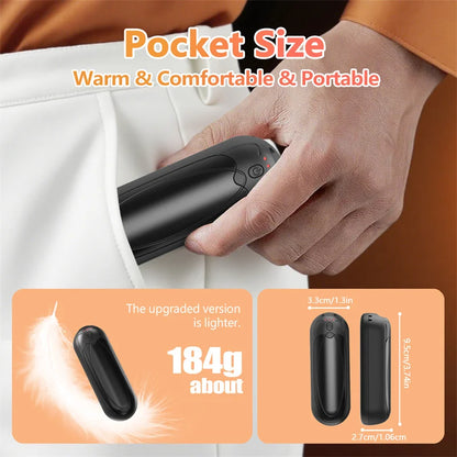 Portable Hand Warmers 7000mAh Rechargeable with Double Side Heating 3 Levels for Outdoor Hunting Christmas Gifts