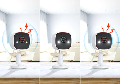 WiFi Indoor Outdoor Security Cameras Color Night Vision IP66 Waterproof Pet Dog Cat Baby Monitor 2K HD Wireless