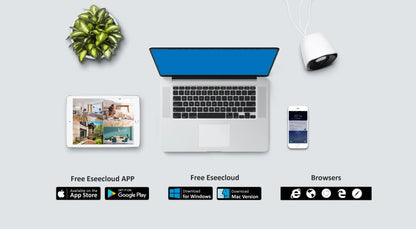 WiFi Indoor Outdoor Security Cameras Color Night Vision IP66 Waterproof Pet Dog Cat Baby Monitor 2K HD Wireless