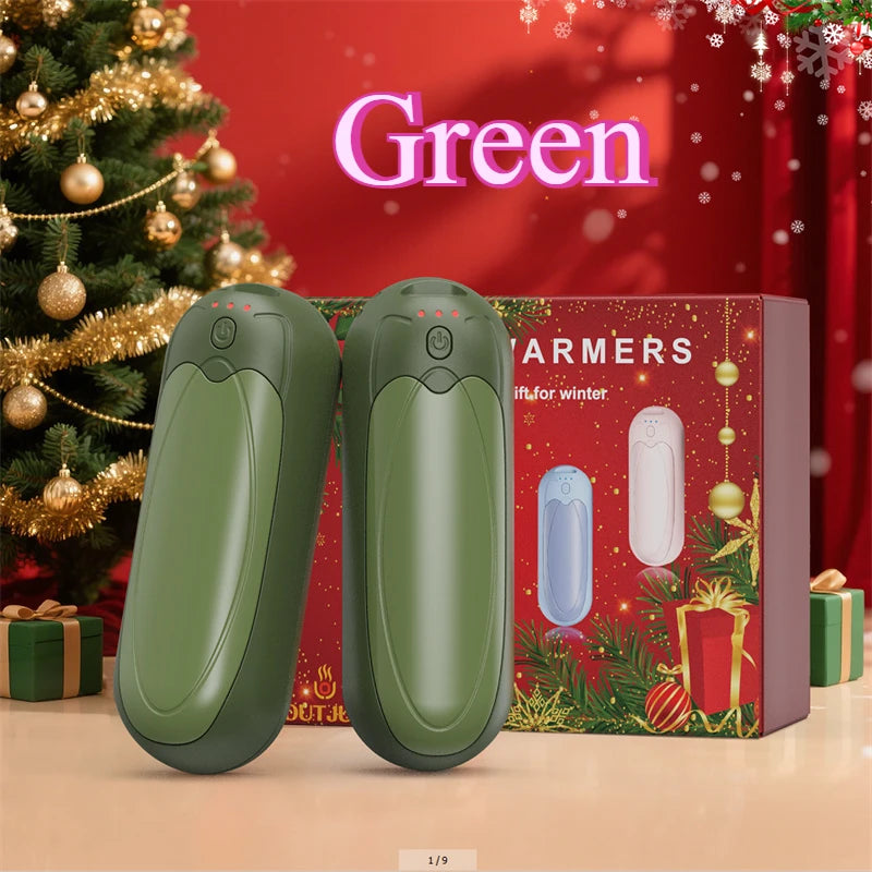 Portable Hand Warmers 7000mAh Rechargeable with Double Side Heating 3 Levels for Outdoor Hunting Christmas Gifts