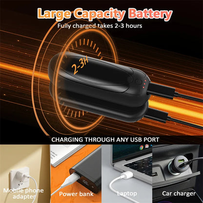 Portable Hand Warmers 7000mAh Rechargeable with Double Side Heating 3 Levels for Outdoor Hunting Christmas Gifts