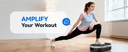 Vibration Plate Exercise Machine With 120 Speed Levels 9 Preset Programs For Home Fitness Fat Burning And Muscle Toning