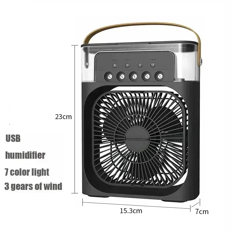 Air Cooler Fan Portable Cooling Fan with Mist 3 in 1 Personal Air Cooler Fan Evaporative Cooling Portable for Office Home Use