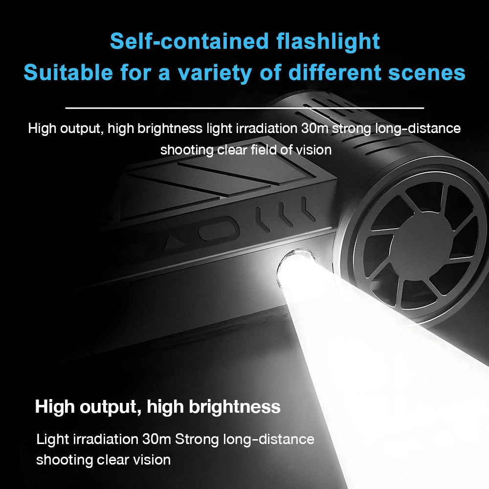 Cordless Air Duster Portable Turbo Air Blower with LED Light Rechargeable 3 Speed Cleaner