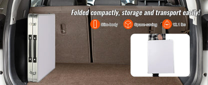 Folding Camping Table Foldable Collapsible Camping Table Light Weight Folding Table Campground Cooking Side Table with Storage