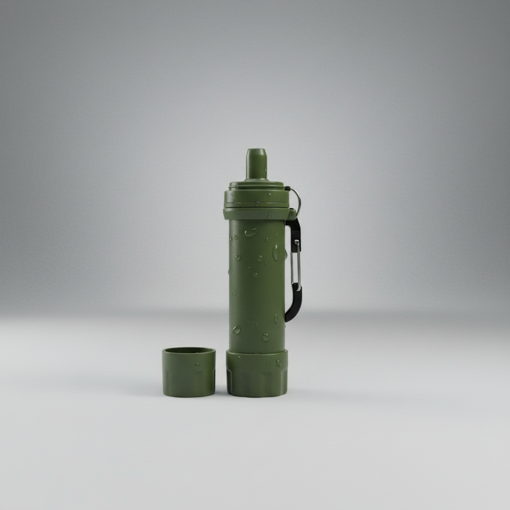 Portable Straw Water Filter Personal Water Purification Attachment for Camping Hiking Travel Emergency Portable Water Filter Straw