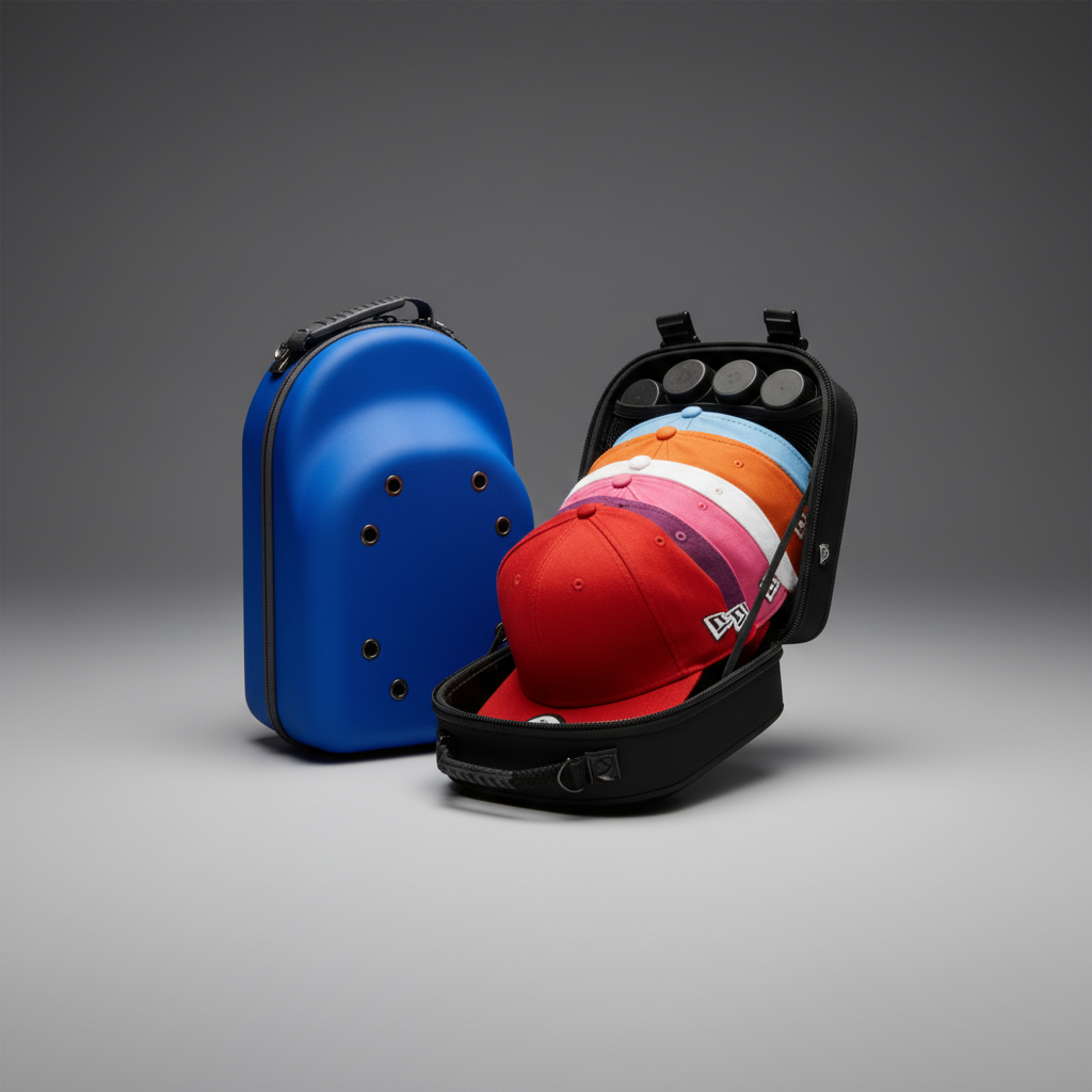 Portable Outdoor Travel Hat Carrier Case Hard Shell Storage Box For Baseball Caps Carrying Bag