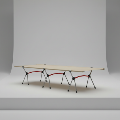 Ultralight Camping Cot Portable Folding Camp Bed with Adjustable Height Aluminum Frame