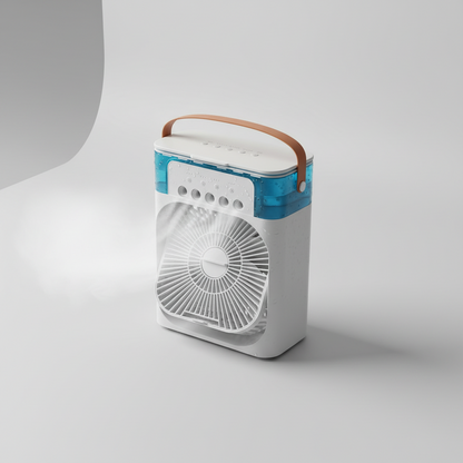 Air Cooler Fan Portable Cooling Fan with Mist 3 in 1 Personal Air Cooler Fan Evaporative Cooling Portable for Office Home Use