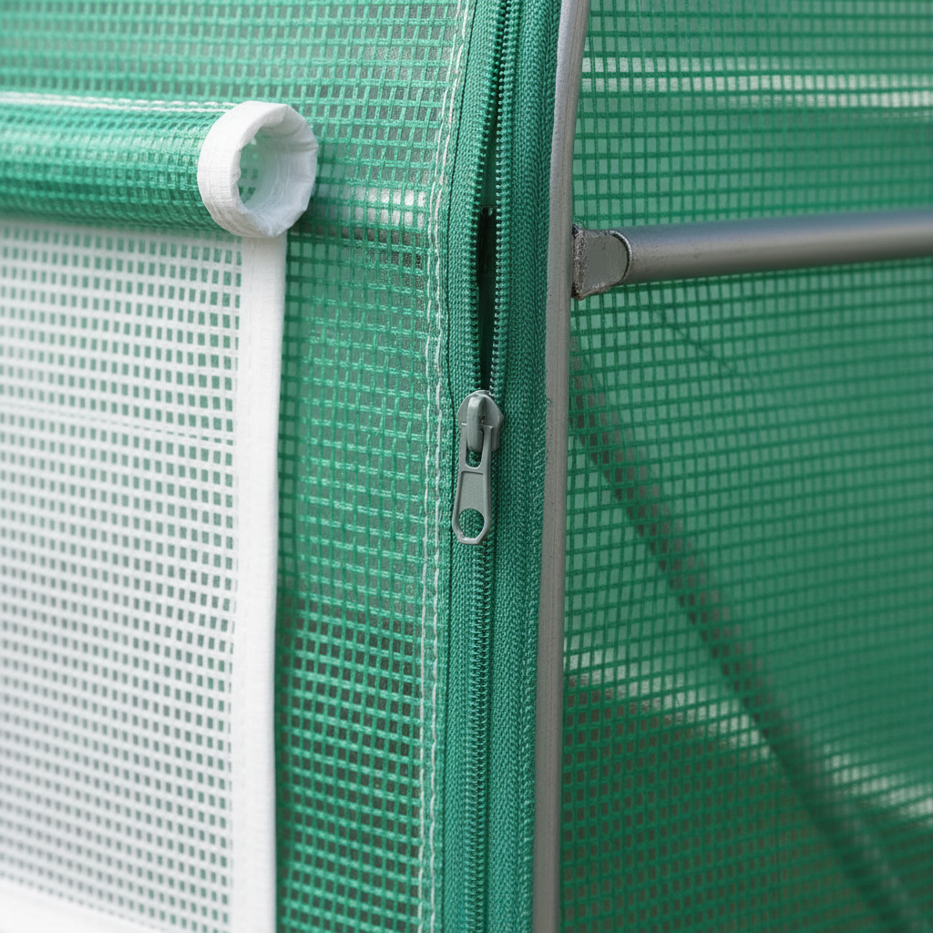 Outdoor Greenhouse Tunnel Walk-In Greenhouse with Galvanized Frame and PE Cover