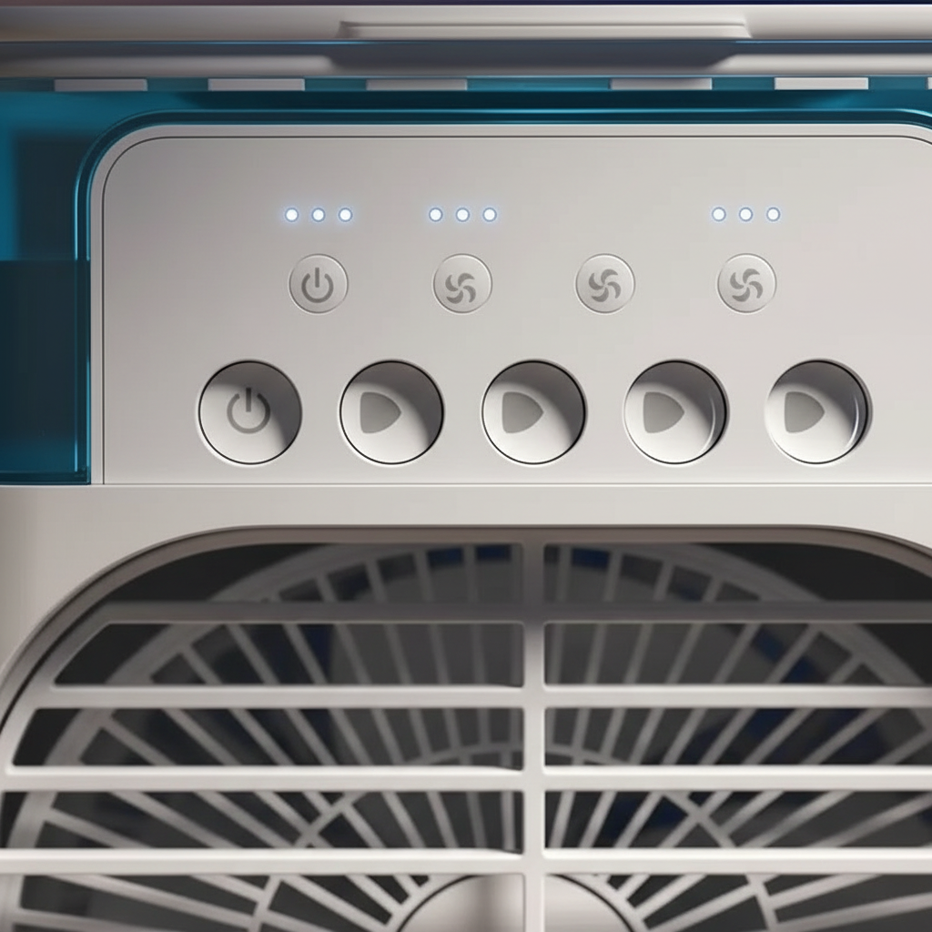 Air Cooler Fan Portable Cooling Fan with Mist 3 in 1 Personal Air Cooler Fan Evaporative Cooling Portable for Office Home Use