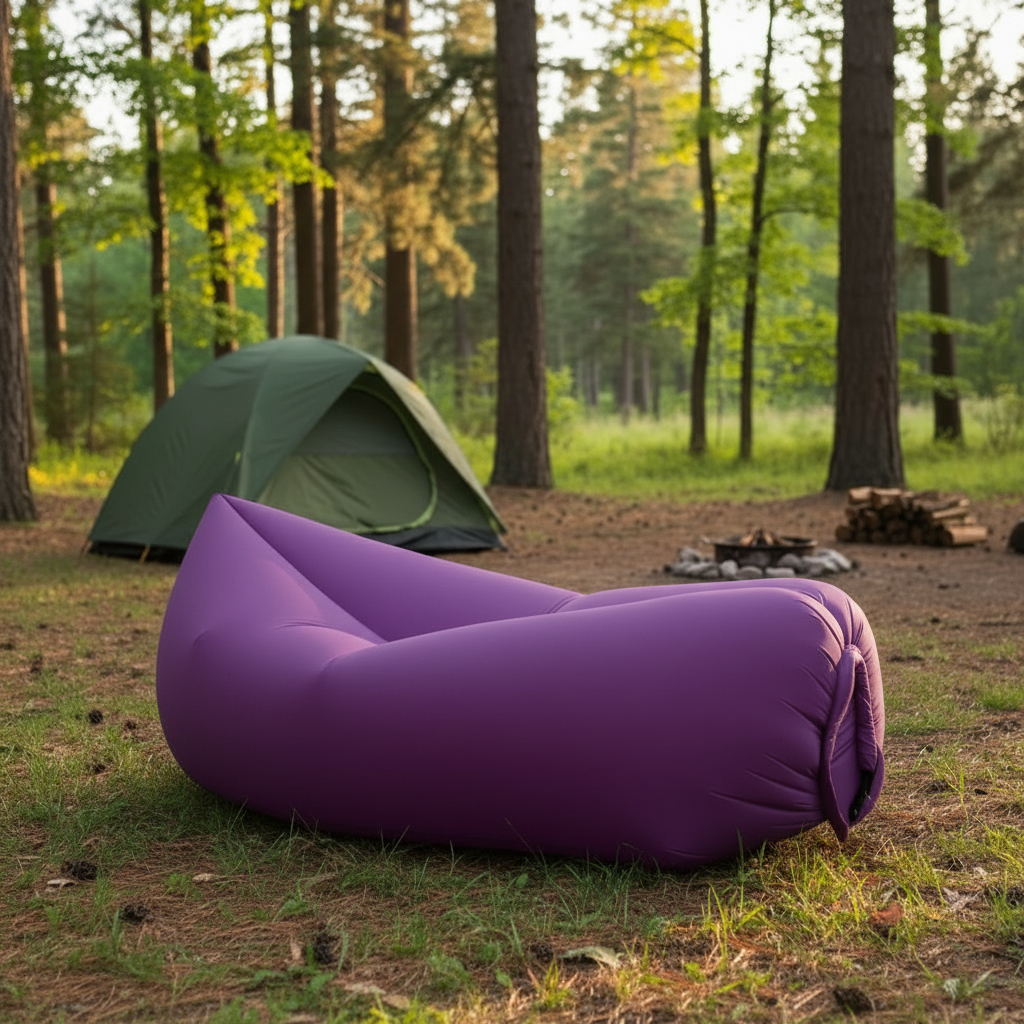 Inflatable Air Bed Mattress Portable Sleeping Pad for Camping Inflatable Mattresses and Air Beds Outdoor Lounger Sofa