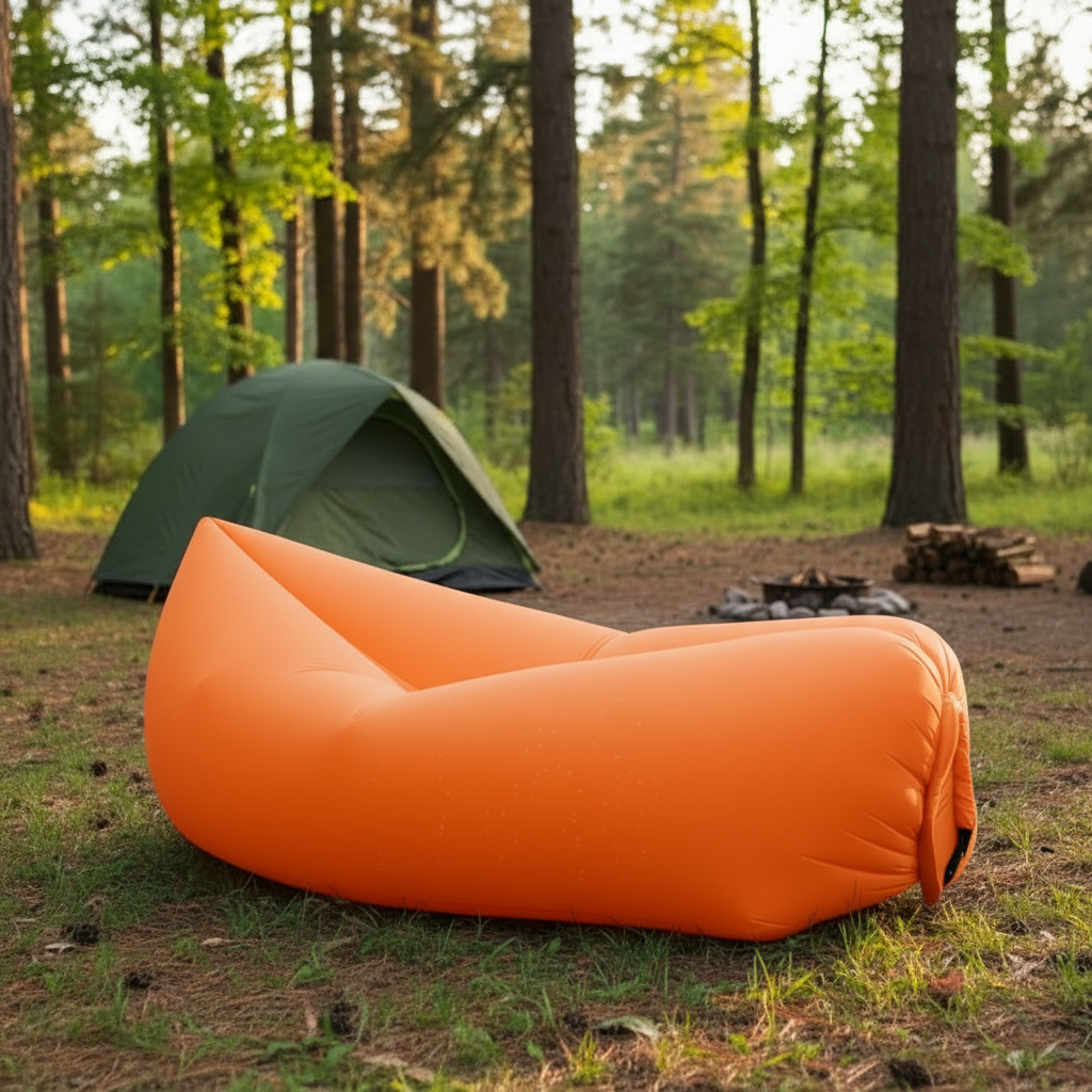 Inflatable Air Bed Mattress Portable Sleeping Pad for Camping Inflatable Mattresses and Air Beds Outdoor Lounger Sofa