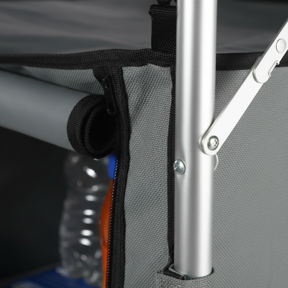 Folding Camping Table Foldable Collapsible Camping Table Light Weight Folding Table Campground Cooking Side Table with Storage