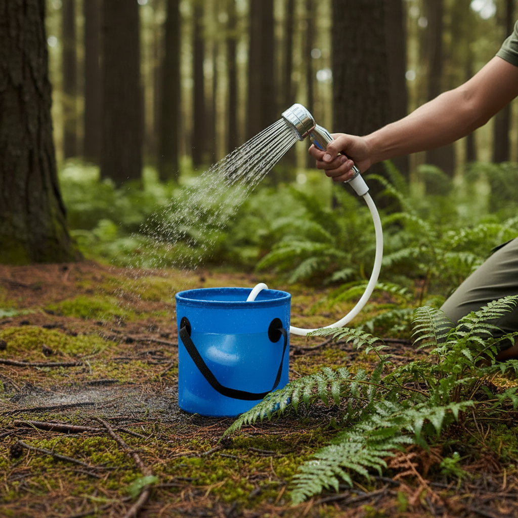 Portable Shower Camping Shower Portable Outdoor Shower for Camping Portable Hot Water Shower USB Rechargeable Water Pump System