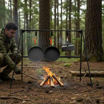 Portable Cookware Cookset Camp Cookware Set Camping Cooking Set Non Stick Camping Cookware Camping Cooking Pot Set with Kettle