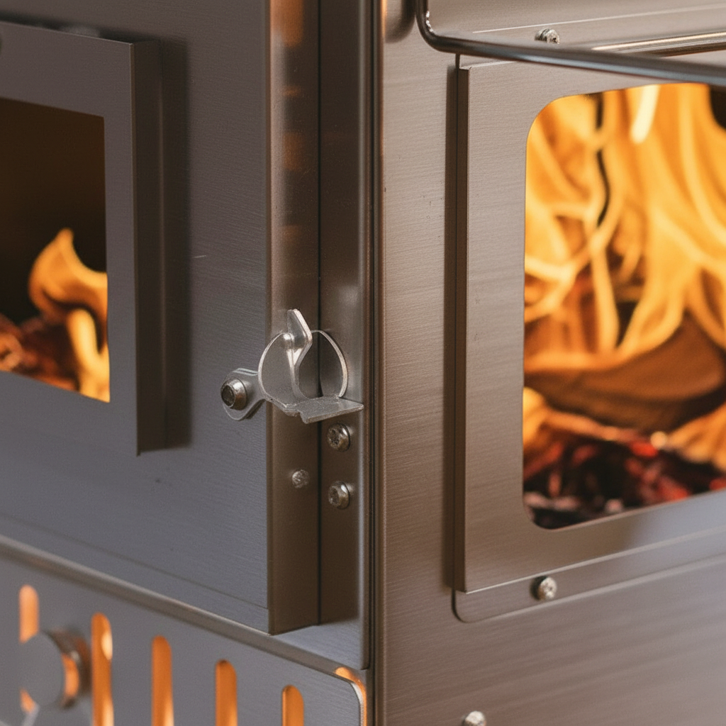 Portable Wood Stove Tent Wood Burning Stove Camping Wood Stove with Chimney Pipes Stainless Steel Backpacking Tent Log Burner Heater