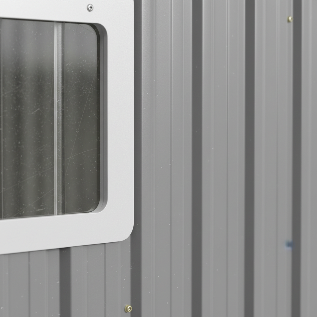 Backyard Storage Shed Outdoor Metal Tool Shed with Lockable Door and Window Sloping Roof Metal Backyard Shed for Garden Office and Storage