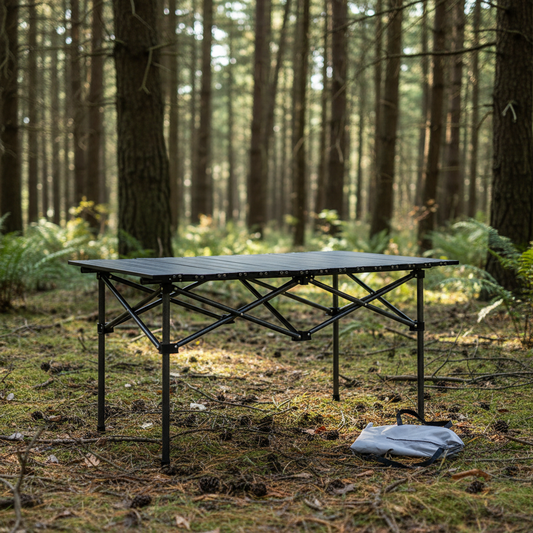 Camping Table Portable Table Compact Outdoor Dining Set Portable Folding Picnic Table Camping Folding Kitchen Table for Outdoor Patio