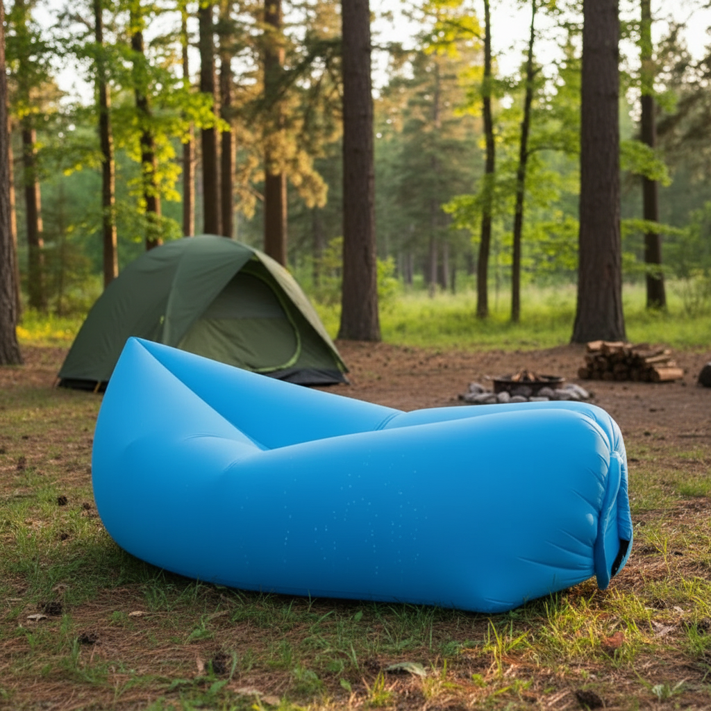 Inflatable Air Bed Mattress Portable Sleeping Pad for Camping Inflatable Mattresses and Air Beds Outdoor Lounger Sofa