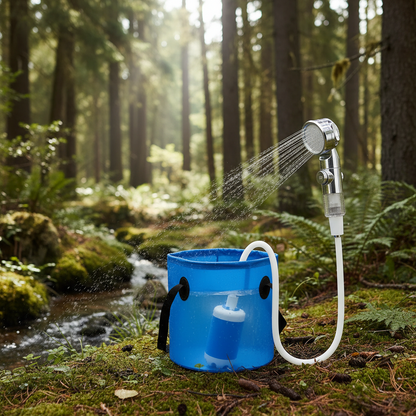 Portable Shower Camping Shower Portable Outdoor Shower for Camping Portable Hot Water Shower USB Rechargeable Water Pump System