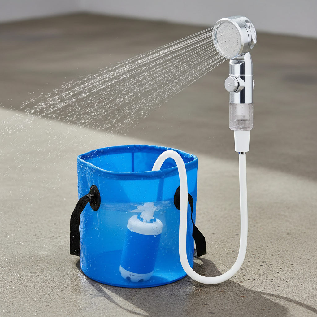 Portable Shower Camping Shower Portable Outdoor Shower for Camping Portable Hot Water Shower USB Rechargeable Water Pump System