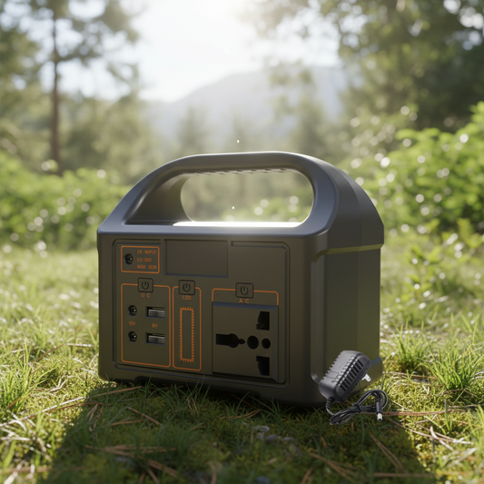 Portable Power Station for Camping 100W Solar Portable Electricity Generator 76.8Wh LiFePO4 Power Portable Station with AC DC USB Outputs