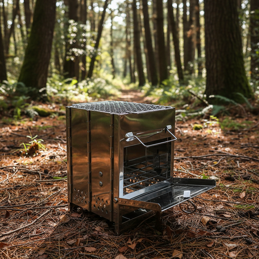 Camping Wood Stove Portable Wood Burning Stove Tent Wood Stove for Backpacking Outdoor Stove Wood Tent Fire Stove with Carry Bag