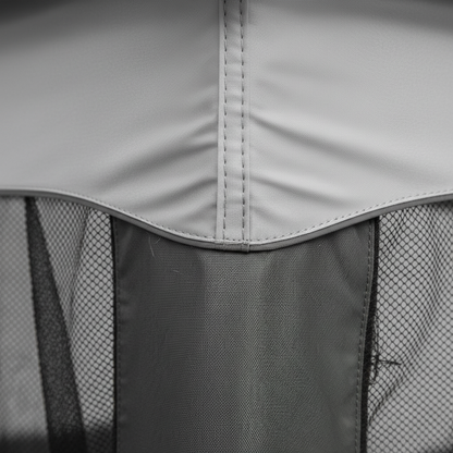 Pop Up Gazebo 12x12 Backyard Canopy Tent with Mosquito Netting Steel Frame Portable Event Shelter