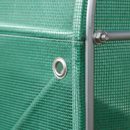 Outdoor Greenhouse Tunnel Walk-In Greenhouse with Galvanized Frame and PE Cover