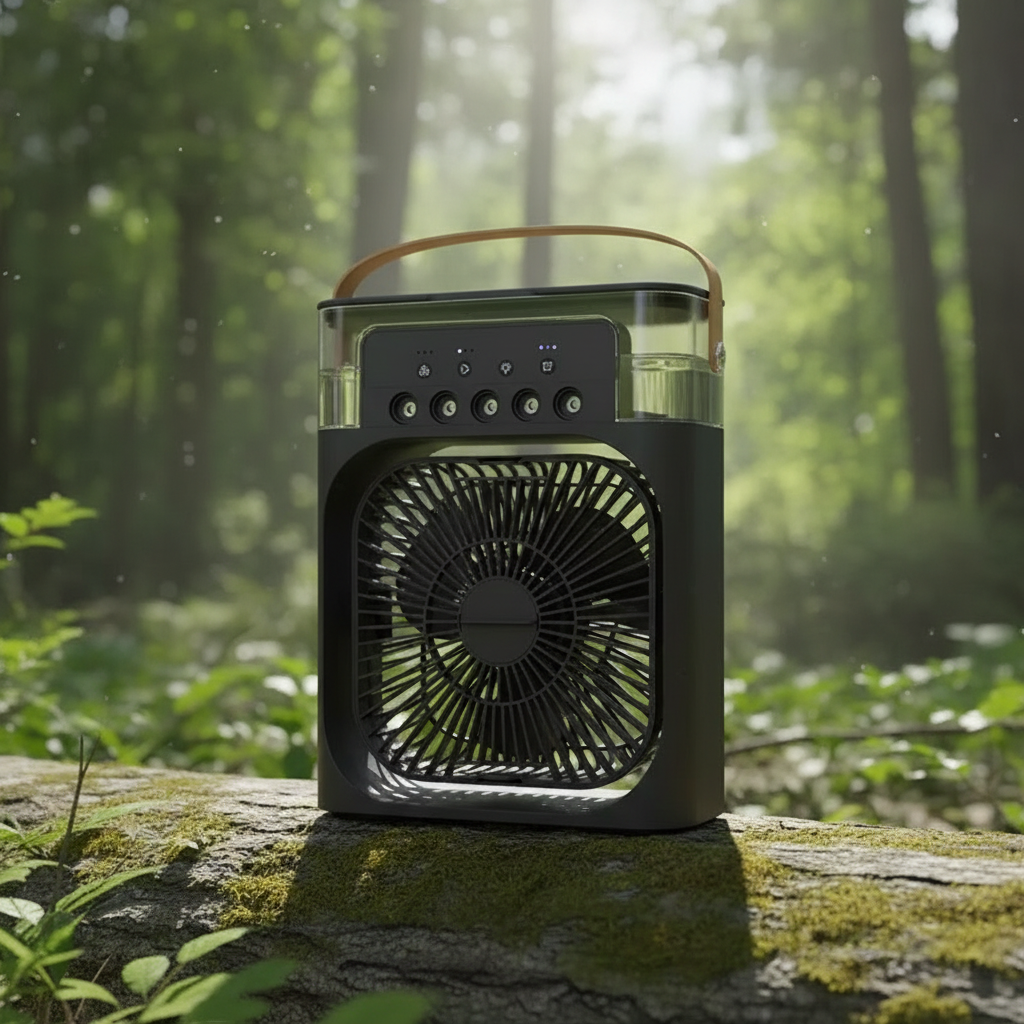 Air Cooler Fan Portable Cooling Fan with Mist 3 in 1 Personal Air Cooler Fan Evaporative Cooling Portable for Office Home Use