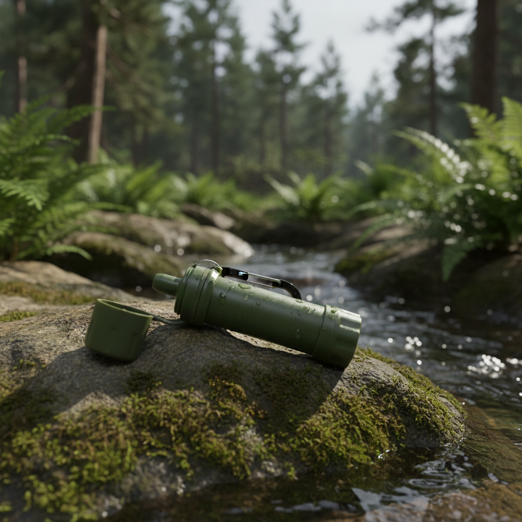 Portable Straw Water Filter Personal Water Purification Attachment for Camping Hiking Travel Emergency Portable Water Filter Straw