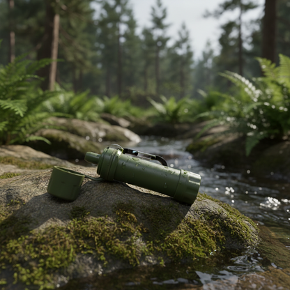 Portable Straw Water Filter Personal Water Purification Attachment for Camping Hiking Travel Emergency Portable Water Filter Straw